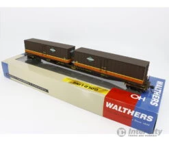 Walthers 932-3923 HO Flexi-Van Flat Freight Car With Trailer Illinois Central (IC) 903 -Walthers Sales walthers 932 3923 ho flexi van flat freight car with trailer illinois central ic 903 cars 510