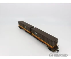 Walthers 932-3923 HO Flexi-Van Flat Freight Car With Trailer Illinois Central (IC) 903