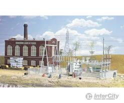 Walthers Cornerstone 3025 Northern Light & Power Substation -- Kit - 8-1/2 X 12-1/2" 21.6 X 31.8cm