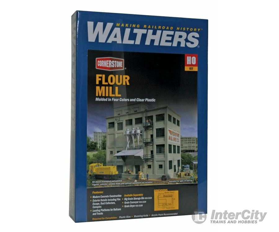 Walthers Cornerstone 3026 Red Wing Milling Co. -- Kit - 8 X 11 X 10-3/8" 20.3 X 28 X 26.4cm 4 Walthers Cornerstone 3026 Red Wing Milling Co. -- Kit - 8 X 11 X 10-3/8" 20.3 X 28 X 26.4cm - Image 2