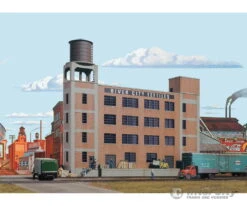 Walthers Cornerstone 3178 River City Textiles Background Building -- Kit - 12-7/8 X 2-3/8 X 11-1/8" 32.1 X 5.9 X 27.8cm