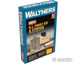 Walthers Cornerstone 3220 R. J. Frost Ice & Storage -- Kit - 7-1/4 X 7-1/4 X 5" 18.4 X 18.4 X 12.7cm -Walthers Sales walthers cornerstone 3220 r j frost ice storage kit 7 1 4 x 5 18 12 7cm structures 733