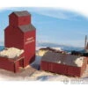 Walthers Cornerstone 3238 Farmer's Co-op Rural Grain Elevator -- Kit - Elevator: 4-3/8 X 5-3/8 X 6" 11 X 13.7 X 15.2cm -Walthers Sales walthers cornerstone 3238 farmers co op rural grain elevator kit 4 3 8 x 5 6 11 13 7 15 2cm structures 568