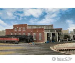 Walthers Cornerstone 3261 Modern Roundhouse 3 Add-On Stalls -- Kit - 10-13/16 X 3-15/16" 27.4 X 10cm; Stall Width At Rear: 3-3/16" 8.1cm