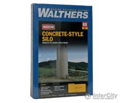 Walthers Cornerstone 3332 Concrete-Style Silo -- Kit - 1-5/8" X 5-1/2" 42 X 142cm -Walthers Sales walthers cornerstone 3332 concrete style silo kit 1 5 8 x 2 42 142cm structures 568