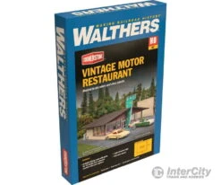 Walthers Cornerstone 3489 Vintage Motor Restaurant -- Kit - 6-3/4 X 5-5/8 X 3-1/4" 17.1 X 14.2 X 8.2cm -Walthers Sales walthers cornerstone 3489 vintage motor restaurant kit 6 3 4 x 5 8 1 17 14 2 2cm structures 374