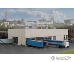 Walthers Cornerstone 3862 Modern Concrete Warehouse -- Kit - 12 X 6-3/4 X 3-3/16" 30.4 X 17.1 X 8cm