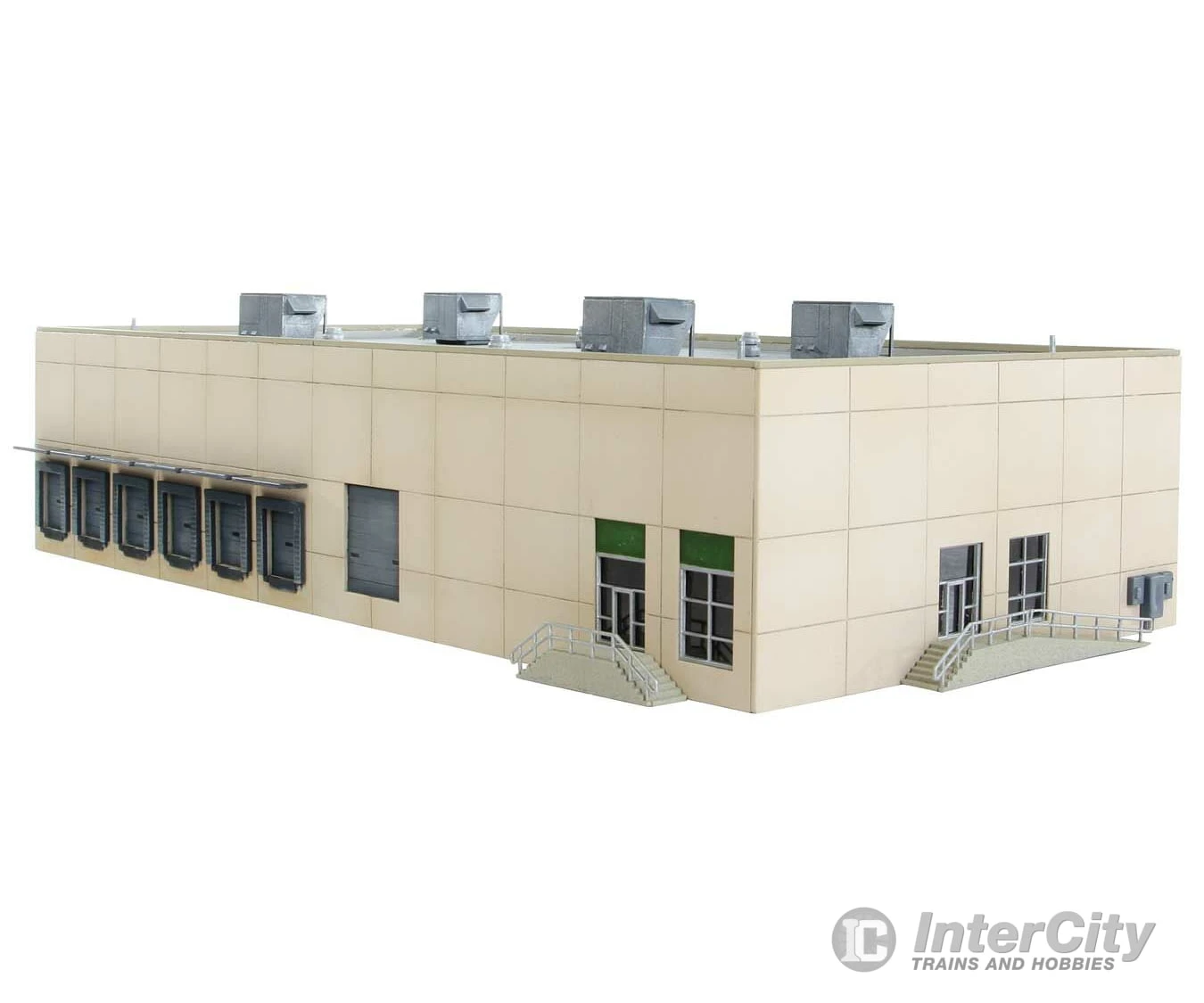 Walthers Cornerstone 3862 Modern Concrete Warehouse -- Kit - 12 X 6-3/4 X 3-3/16" 30.4 X 17.1 X 8cm 4 Walthers Cornerstone 3862 Modern Concrete Warehouse -- Kit - 12 X 6-3/4 X 3-3/16" 30.4 X 17.1 X 8cm - Image 2