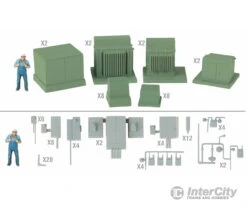 Walthers Cornerstone 4075 Modern Industrial Park Series -- Electrical Fixtures - Kit -Walthers Sales walthers cornerstone 4075 modern industrial park series electrical fixtures kit scenery details 477
