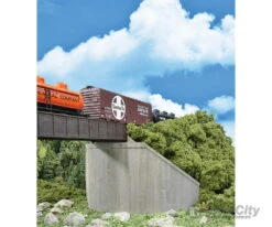 Walthers Cornerstone 4551 Single-Track Railroad Bridge Concrete Abutments Pkg(2) -- Kit - 4-9/16 X 8-9/16 X 4-7/16" 11.5 X 21.7 X 11.2cm
