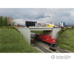 Walthers Cornerstone 4566 Modern Concrete Highway Overpass -- Kit - 12-15/16 X 4-3/4" 32.9 X 12cm