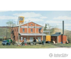 Walthers Cornerstone HO 3018 Golden Valley Canning Company -- Kit - Main Building: 10-1/2 X 8"; Boiler House: 4-3/4 X 3"
