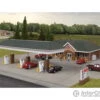 Walthers Cornerstone HO 3537 Modern Gas Station -- Kit - Main Building: 10-7/16 X 6-1/2 X 3-1/8" 26.5 X 16.5 X 7.9cm -Walthers Sales walthers cornerstone ho 3537 modern gas station kit main building 10 7 16 x 6 1 2 3 8 26 5 9cm structures 596