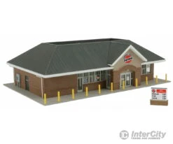 Walthers Cornerstone HO 3537 Modern Gas Station -- Kit - Main Building: 10-7/16 X 6-1/2 X 3-1/8" 26.5 X 16.5 X 7.9cm -Walthers Sales walthers cornerstone ho 3537 modern gas station kit main building 10 7 16 x 6 1 2 3 8 26 5 9cm structures 687