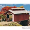 Walthers Cornerstone HO 3652 Willow Glen Covered Bridge -- Kit - 8-1/2 X 3-1/2 X 3-1/2" 21.2 X 8.7 X 8.7cm (At Roof) -Walthers Sales walthers cornerstone ho 3652 willow glen covered bridge kit 8 1 2 x 3 21 7 7cm at roof structures 814