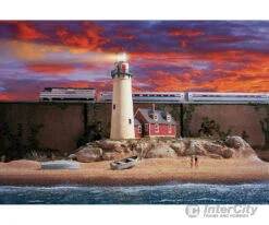 Walthers Cornerstone HO 3663 Rocky Point Lighthouse -- Kit - 3 X 8-1/8 X 8-7/8" 7.5 X 20.3 X 22.8cm -Walthers Sales walthers cornerstone ho 3663 rocky point lighthouse kit 3 x 8 1 7 5 20 22 8cm structures 105