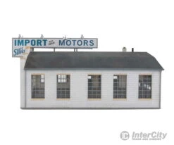 Walthers Cornerstone HO 4023 Import Motors -- Kit - 7-1/4 X 5-3/8 X 3-7/8" 18.4 X 13.6 X 9.4cm -Walthers Sales walthers cornerstone ho 4023 import motors kit 7 1 4 x 5 3 8 18 13 6 9 4cm structures 180