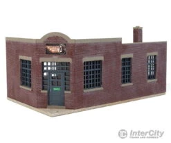 Walthers Cornerstone HO 4049 Express Motor Freight Lines -- Kit - Office: 4-1/4 X 4-7/8 X 2-3/8"; Garage: 4-1/16 X 7-1/8 X 2-1/2" -Walthers Sales walthers cornerstone ho 4049 express motor freight lines kit office 4 1 x 7 8 2 3 garage 16 structures 959