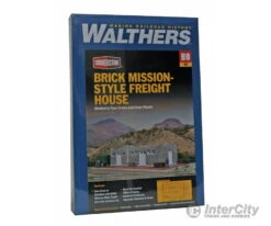 Walthers Cornerstone HO 4056 Brick Mission-Style Santa Fe Freight House -- Kit - 9-1/2 X 6-1/2 X 2-1/2" 24.1 X 16.5 X 6.3cm -Walthers Sales walthers cornerstone ho 4056 brick mission style santa fe freight house kit 9 1 2 x 6 24 16 5 3cm structures 139