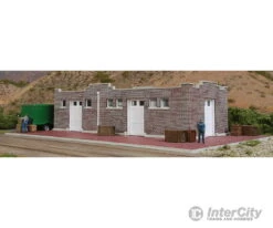 Walthers Cornerstone HO 4056 Brick Mission-Style Santa Fe Freight House -- Kit - 9-1/2 X 6-1/2 X 2-1/2" 24.1 X 16.5 X 6.3cm