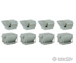 Walthers Cornerstone HO 4077 HVAC Units -- Kit - 4 Each Of 2 Styles Of Rooftop Air Conditioners