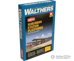 Walthers Cornerstone HO 4099 Suburban Station Platforms -- Kit Pkg(4) - Each: 16 X 1-5/8 X 2" 40.6 X 4.1 X 5.1cm -Walthers Sales walthers cornerstone ho 4099 suburban station platforms kit pkg 4 each 16 x 1 5 8 2 40 6 1cm structures 610