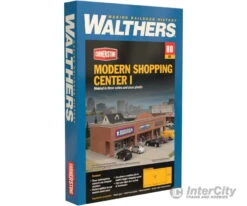 Walthers Cornerstone HO 4115 Modern Shopping Center I -- Kit - 10-1/2 X 4-15/16 X 3-1/2" 26.6 X 12.5 X 8.8cm -Walthers Sales walthers cornerstone ho 4115 modern shopping center i kit 10 1 2 x 4 15 16 3 26 6 12 5 8 8cm structures 961