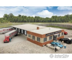 Walthers Cornerstone HO 4131 Cross-Dock Truck Facility -- Kit - 16-5/16 X 19-3/16 X 3-1/8" 41.4 X 48.7 X 7.9cm
