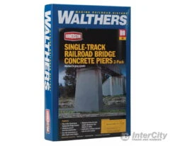 Walthers Cornerstone HO 4550 Single-Track Railroad Bridge Concrete Piers Pkg(2) -- Kit - 5-1/8 X 1-1/8 X 3-3/4" 13 X 2.8 X 9.5cm (Includes Cutwater) -Walthers Sales walthers cornerstone ho 4550 single track railroad bridge concrete piers pkg 2 kit 5 1 8 x 3 4 13 9 5cm includes cutwater tunnels bridges 285