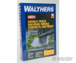 Walthers Cornerstone HO 4553 Double-Track Railroad Bridge Concrete Abutment Pkg(2) -- Kit - 11-1/4 X 3-1/4 X 5-1/4" 28.6 X 8.3 X 13.3cm -Walthers Sales walthers cornerstone ho 4553 double track railroad bridge concrete abutment pkg 2 kit 11 1 4 x 3 5 28 6 8 13 3cm tunnels bridges 433
