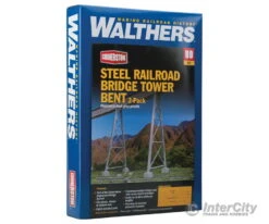 Walthers Cornerstone HO 4555 Steel Railroad Bridge Tower Bent 2-Pack -- Kit -Walthers Sales walthers cornerstone ho 4555 steel railroad bridge tower bent 2 pack kit tunnels bridges 859