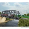 Walthers Cornerstone N 3870 Single-Track Arched Pratt Truss Bridge -- Kit - 14-3/32 X 2 X 3-1/2" 35.7 X 5 X 8.8cm -Walthers Sales walthers cornerstone n 3870 single track arched pratt truss bridge kit 14 3 32 x 2 1 35 7 5 8 8cm structures 747