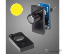 Walthers Electrical 155 Single Color LED Fascia Indicator - Walthers Layout Control System -- Yellow
