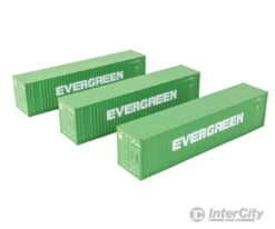 Walthers HO 18200 40' Flat Panel Container - 3-Pack - Evergreen