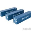 Walthers HO 18201 40' Flat Panel Container - 3-Pack - Hanjin -Walthers Sales walthers ho 18201 40 flat panel container 3 pack hanjin freight loads containers 752