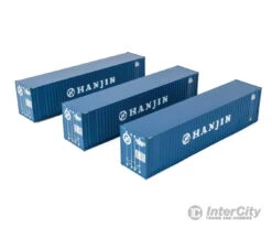 Walthers HO 18201 40' Flat Panel Container - 3-Pack - Hanjin