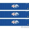 Walthers HO 18251 40' Fully Corrugated Container - 3-Pack - CMA-CGM