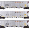 Walthers HO 56870 50' RD-4 Hopper 3-Pack - BNSF #651444, 6511482, 651551 -Walthers Sales walthers ho 56870 50 rd 4 hopper 3 pack bnsf 651444 6511482 651551 freight cars 873