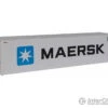 Walthers HO 8353 40' Hi Cube Smooth Side Reefer Container - Assembled - Maersk