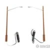 Walthers HO 949-4805 LED Streetlight 2-Pack - Modern Long Arm Style W/Wood Pole -Walthers Sales walthers ho 949 4805 led streetlight 2 pack modern long arm style w wood pole lights electronics 625