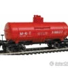 Walthers Life-Like HO 100517 Type 21 ACF 10,000-Gallon Tank Car - Ready To Run -- Missouri-Kansas-Texas(TM) #X-116137 (red) -Walthers Sales walthers life like ho 100517 type 21 acf 10 000 gallon tank car ready to run missouri kansas texas tm x 116137 red freight cars 102