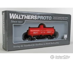Walthers Life-Like HO 100517 Type 21 ACF 10,000-Gallon Tank Car - Ready To Run -- Missouri-Kansas-Texas(TM) #X-116137 (red) -Walthers Sales walthers life like ho 100517 type 21 acf 10 000 gallon tank car ready to run missouri kansas texas tm x 116137 red freight cars 349