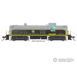 Walthers Mainline 10702 Alco RS-2 - Standard DC -- Belt Railway Of Chicago #455 - Air-cooled Stack (black, Gray, Yellow)