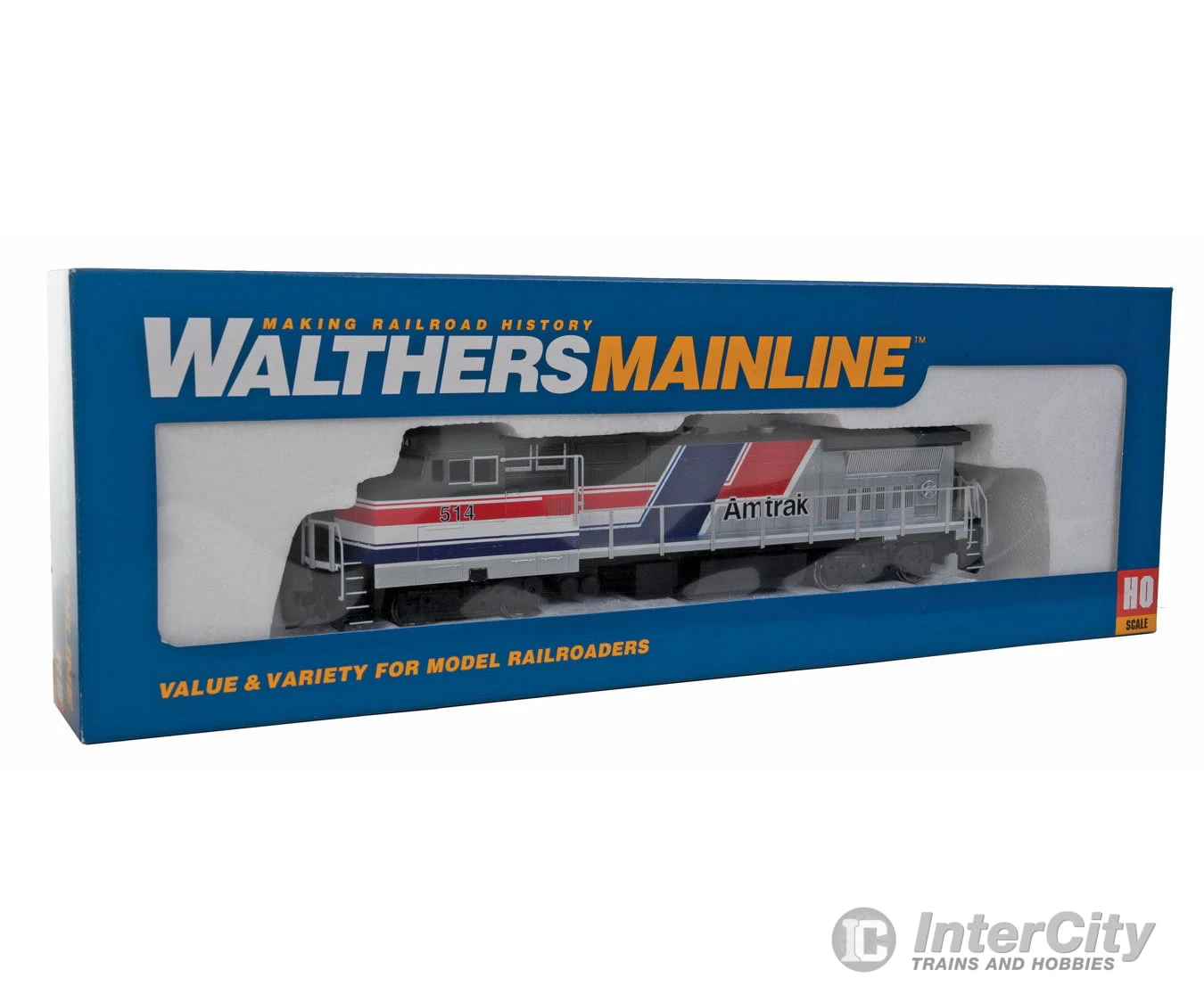 Walthers Mainline 19552 HO GE Dash 8-40BW - SoundTraxx(R) Sound & DCC -- Amtrak #514 (As-Delivered; Red, Blue, Silver, Gray) 8 Walthers Mainline 19552 HO GE Dash 8-40BW - SoundTraxx(R) Sound & DCC -- Amtrak #514 (As-Delivered; Red, Blue, Silver, Gray) - Image 6