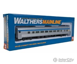 Walthers Mainline 30009 85' Budd Large-Window Coach - Ready To Run -- Via Rail Canada (silver, Blue, Yellow) -Walthers Sales walthers mainline 30009 85 budd large window coach ready to run via rail canada silver blue yellow passenger cars 465