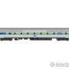 Walthers Mainline 30013 85' Budd Large-Window Coach - Ready To Run -- Amtrak(R) (Phase IV; Silver, Wide Blue, Thin Red & White Stripes)