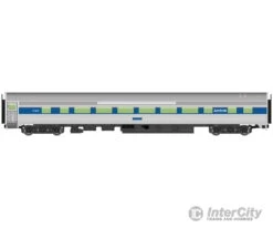 Walthers Mainline 30013 85' Budd Large-Window Coach - Ready To Run -- Amtrak(R) (Phase IV; Silver, Wide Blue, Thin Red & White Stripes)