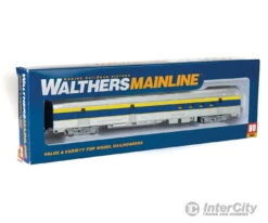 Walthers Mainline 30312 85' Budd Baggage-Railway Post Office - Ready To Run -- Delaware & Hudson (silver, Blue, Yellow) -Walthers Sales walthers mainline 30312 85 budd baggage railway post office ready to run delaware hudson silver blue yellow passenger cars 252