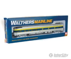 Walthers Mainline 30363 85' Budd Observation - Ready To Run -- Delaware & Hudson (silver, Blue, Yellow) -Walthers Sales walthers mainline 30363 85 budd observation ready to run delaware hudson silver blue yellow passenger cars 314