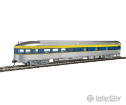 Walthers Mainline 30363 85' Budd Observation - Ready To Run -- Delaware & Hudson (silver, Blue, Yellow)